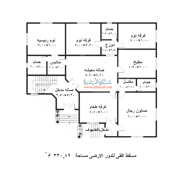 خرائط منازل ليبية 200 متر , مساحات كبيرة للمنازل