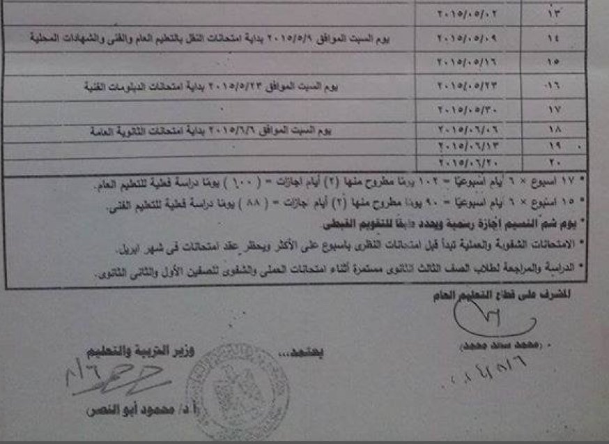 الاجازات الرسمية في مصر 2019 - تعرف علي الاجازات 11079