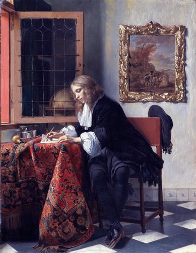 اجمل بيت شعر عن التواضع Man Writing A Letter-Jpgblog