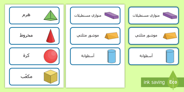 اشكال ثلاثي الابعاد , من الأشكال الهندسية